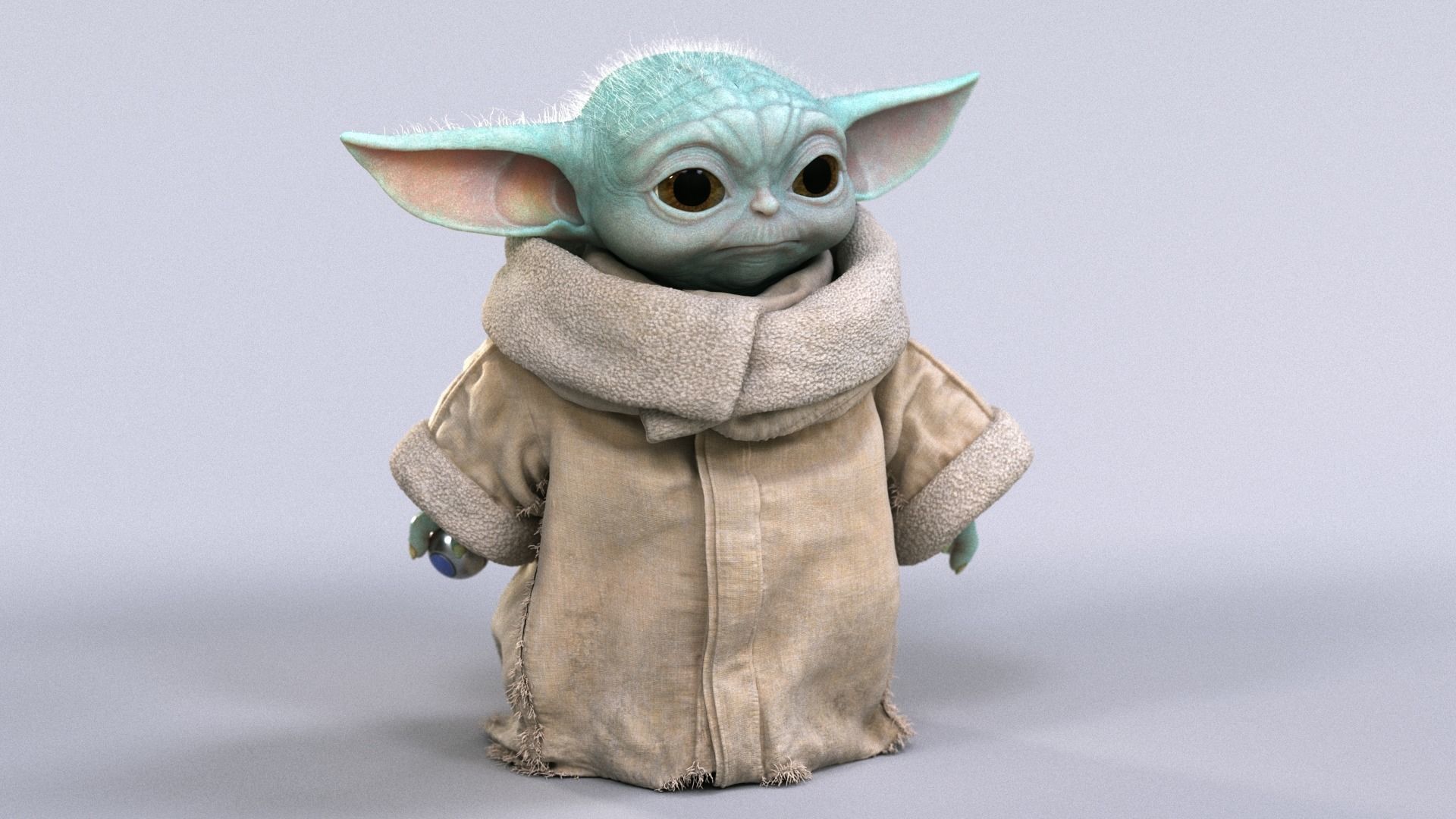 Grogu Baby Yoda Film Quality 3D model 3D model_13
