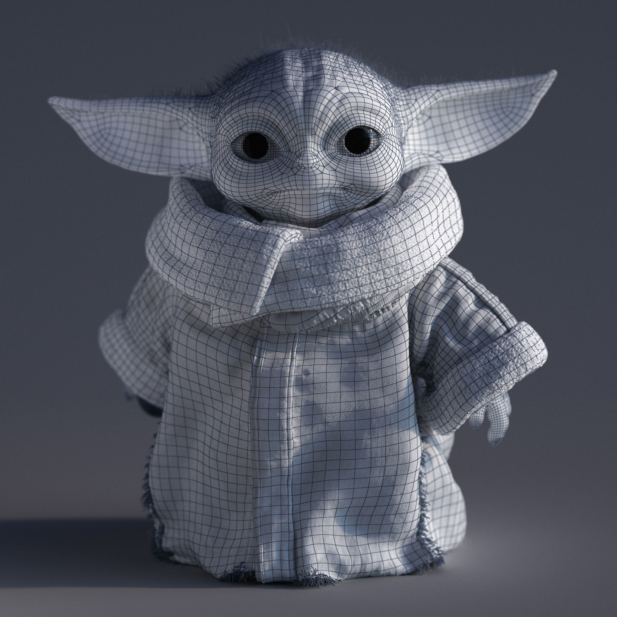 Grogu Baby Yoda Film Quality 3D model 3D model_28