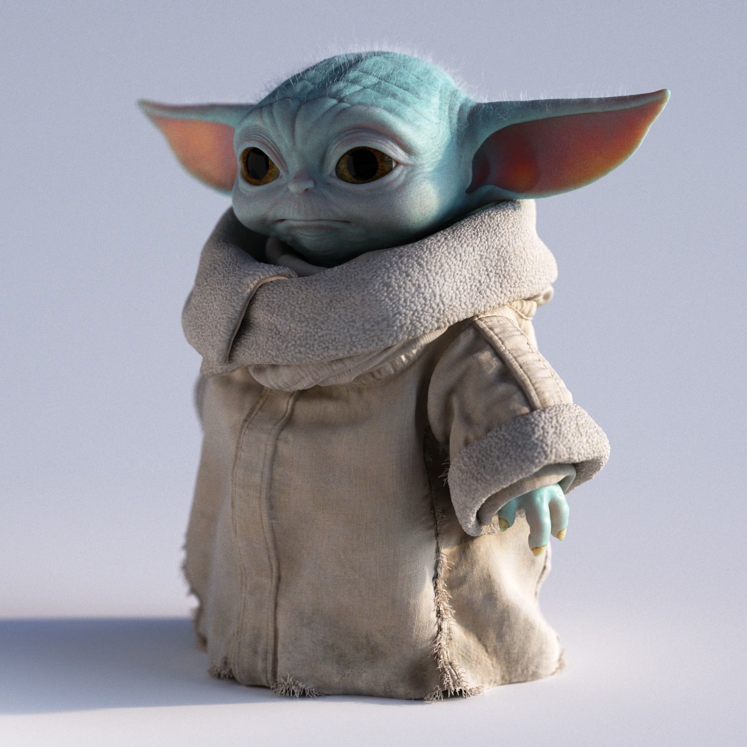 Grogu Baby Yoda Film Quality 3D model 3D model_10