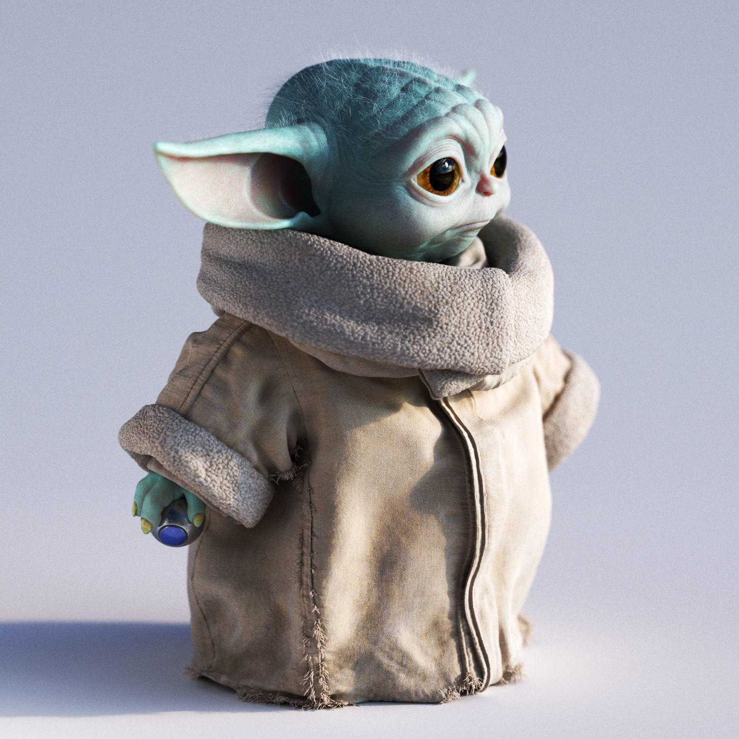 Grogu Baby Yoda Film Quality 3D model 3D model_5