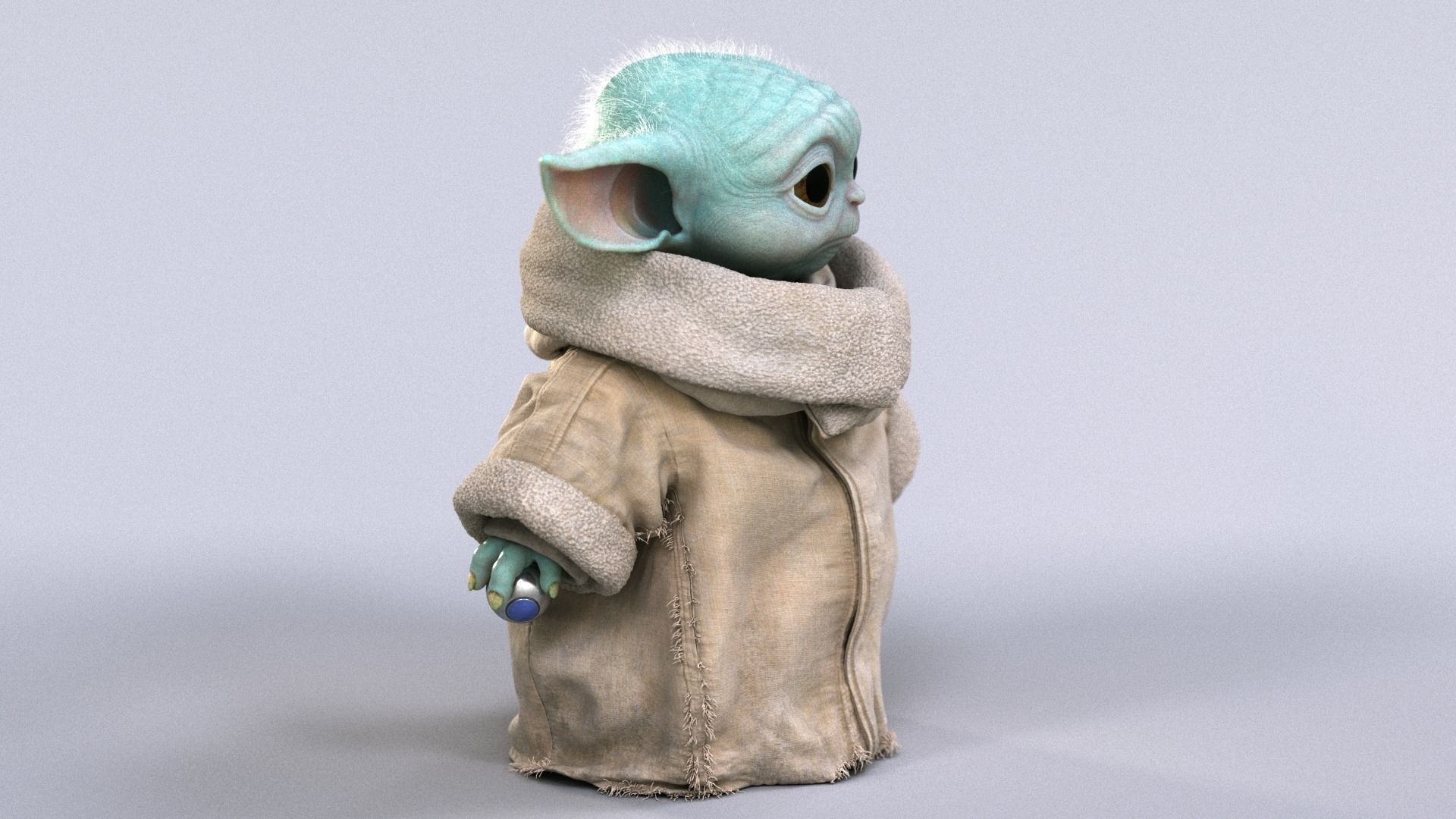 Grogu Baby Yoda Film Quality 3D model 3D model_15