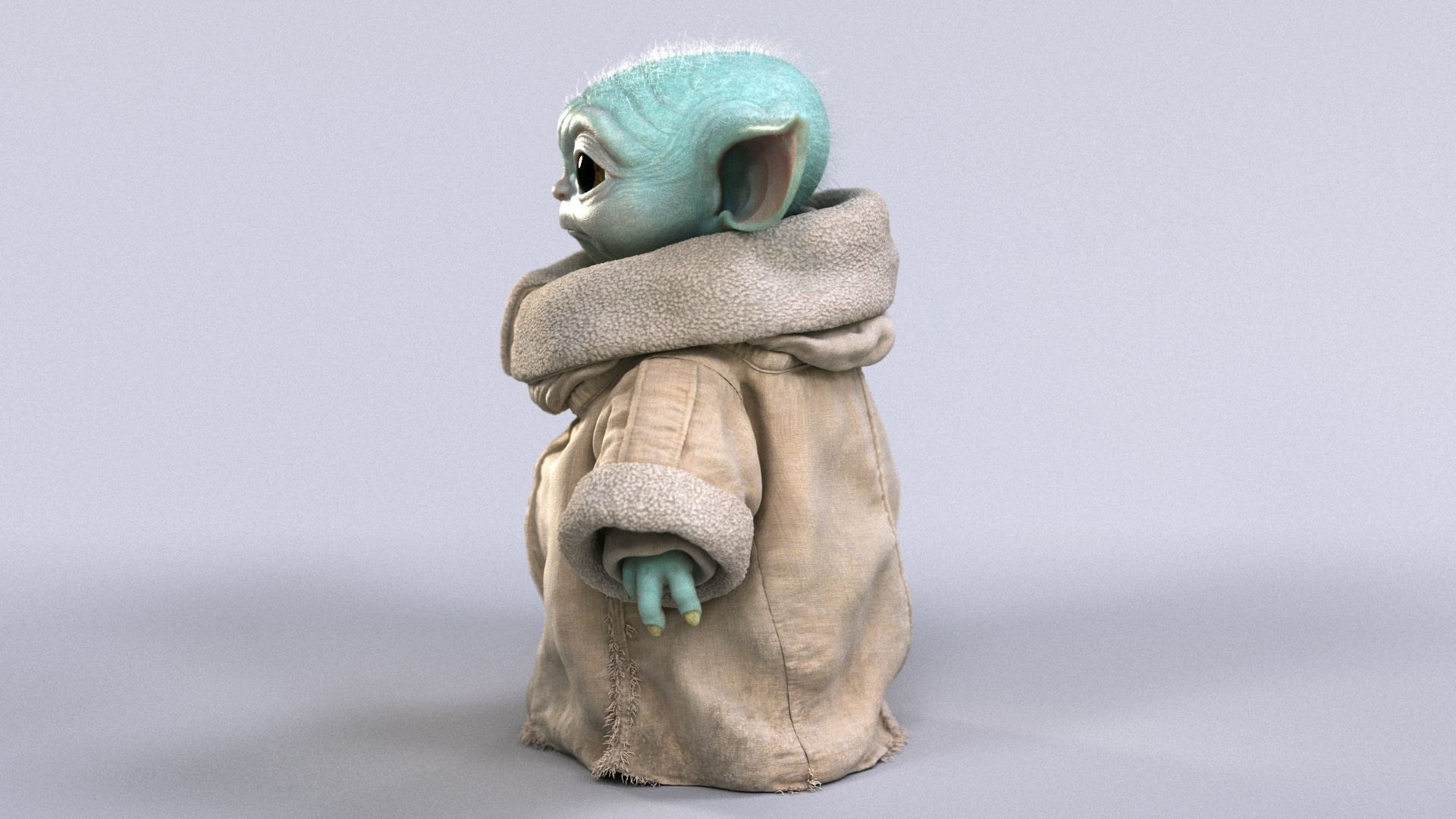 Grogu Baby Yoda Film Quality 3D model 3D model_23