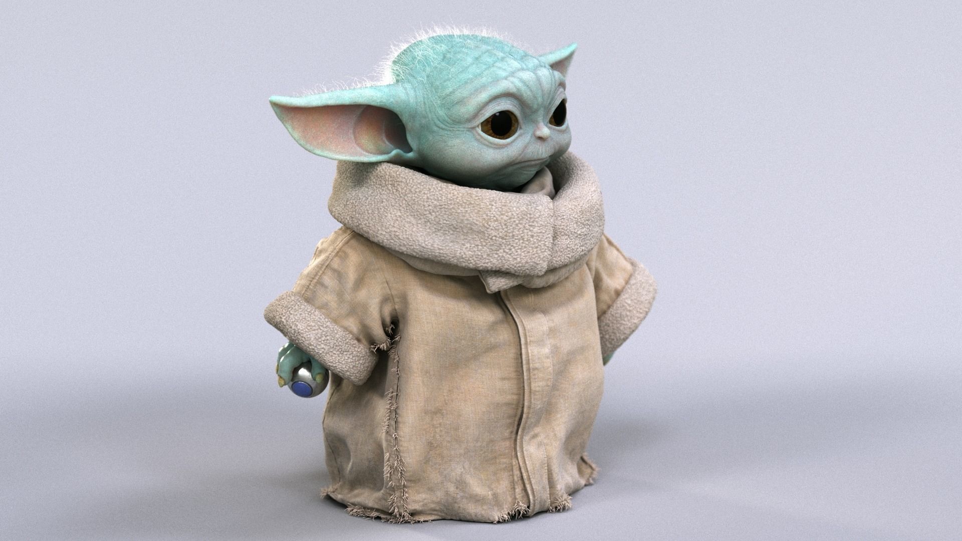 Grogu Baby Yoda Film Quality 3D model 3D model_14