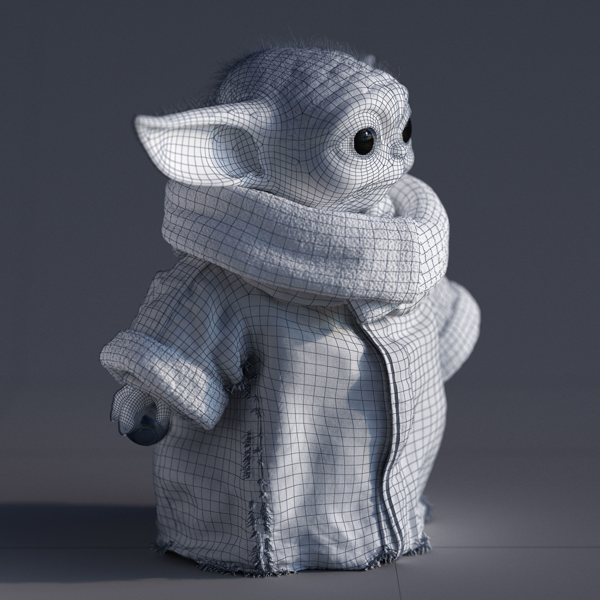 Grogu Baby Yoda Film Quality 3D model 3D model_29