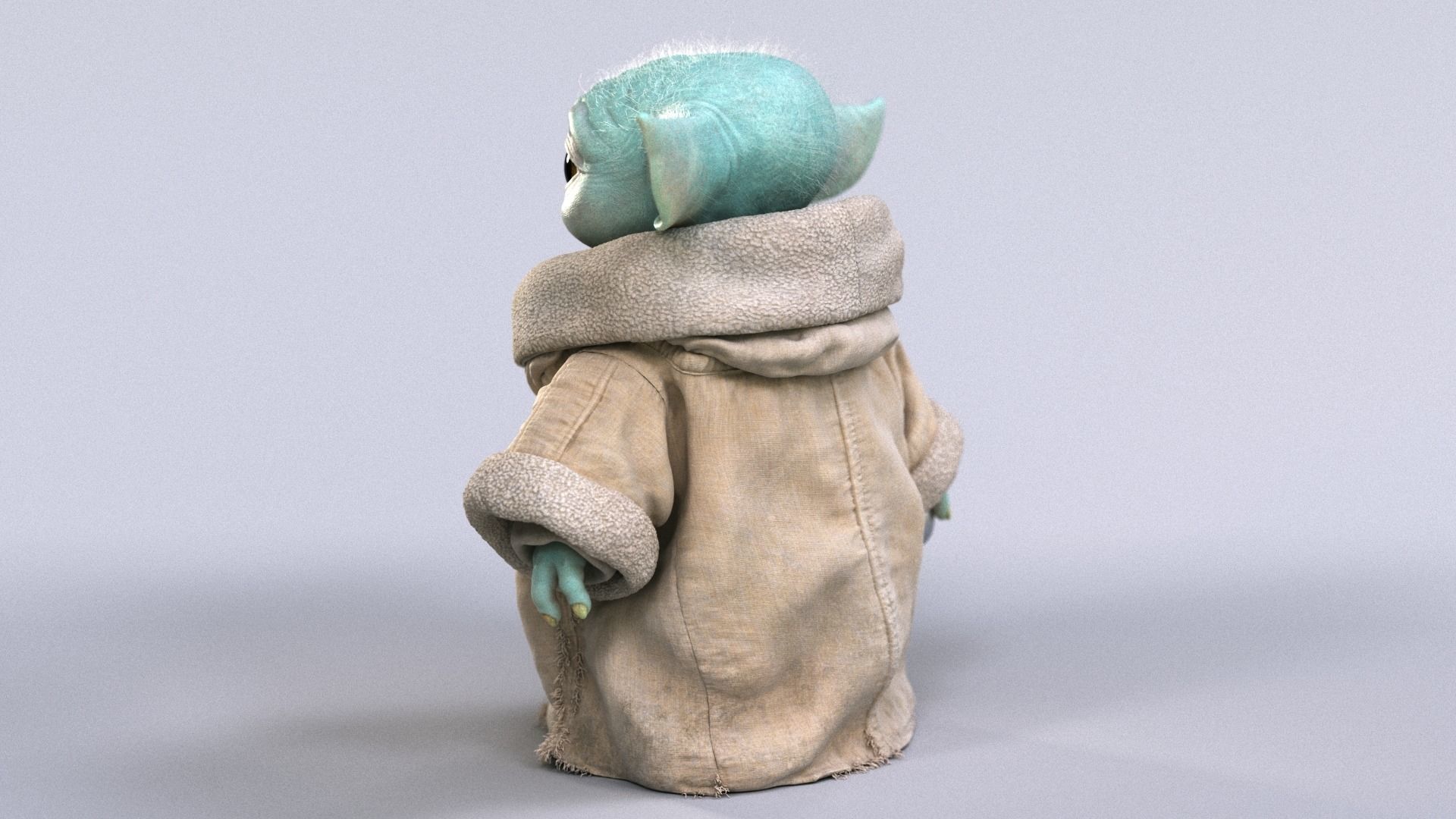 Grogu Baby Yoda Film Quality 3D model 3D model_22