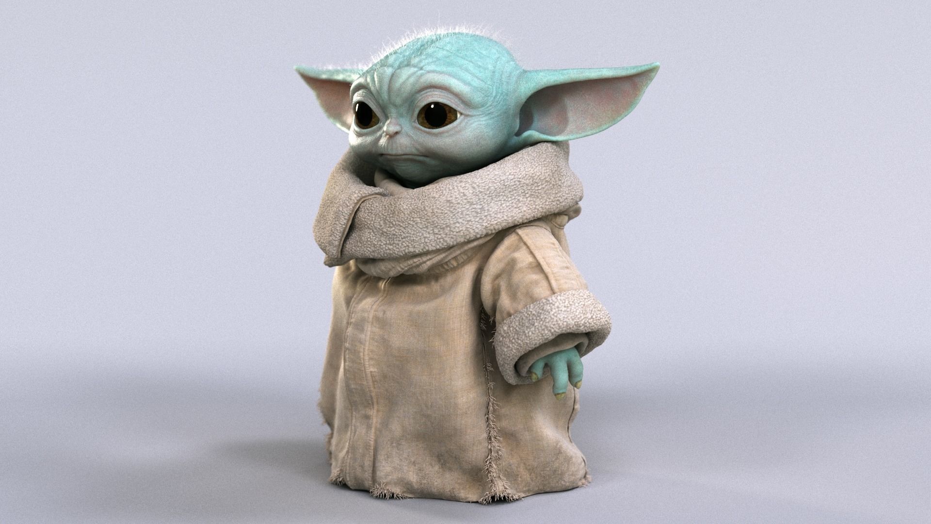 Grogu Baby Yoda Film Quality 3D model 3D model_25