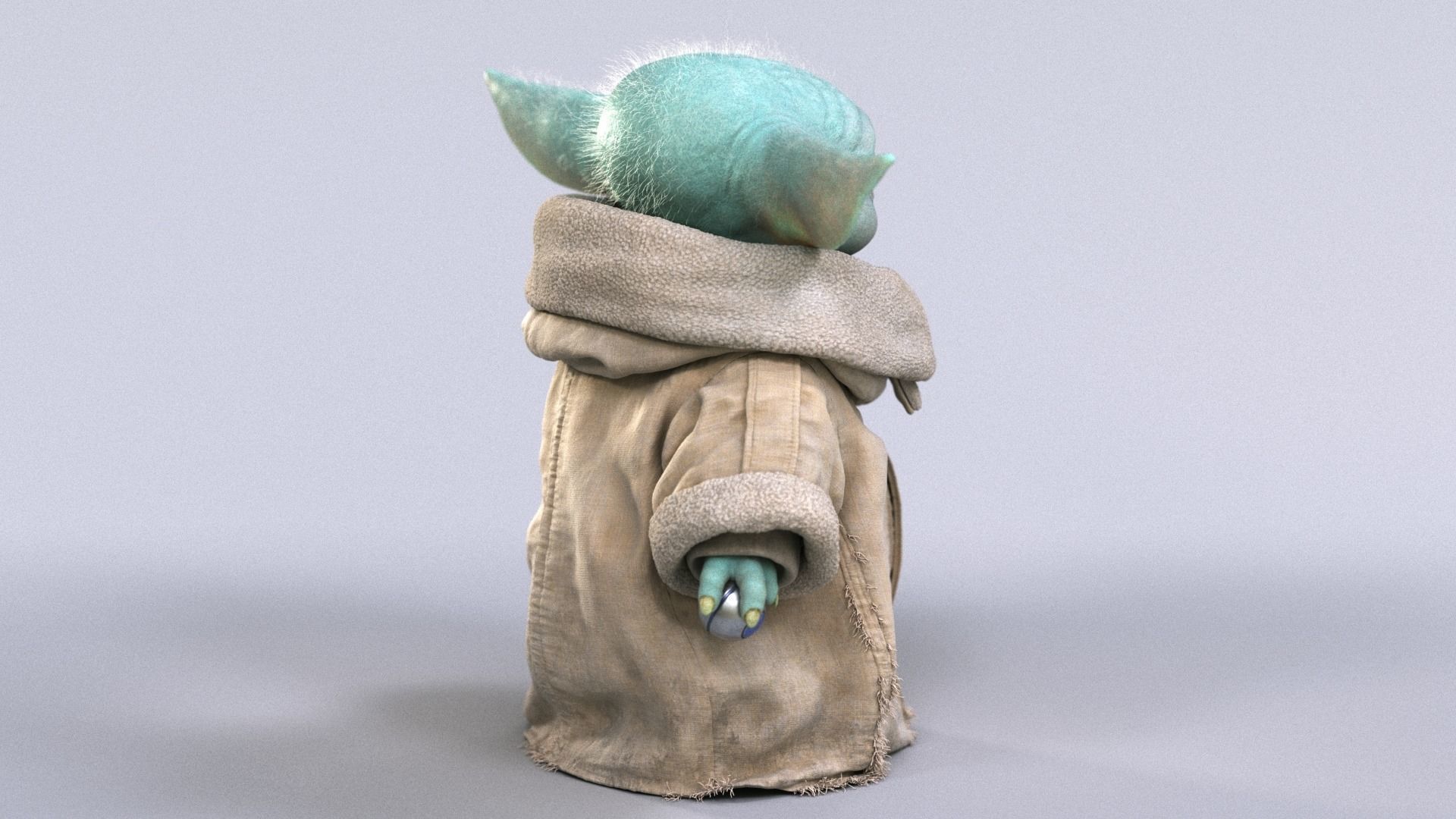 Grogu Baby Yoda Film Quality 3D model 3D model_17