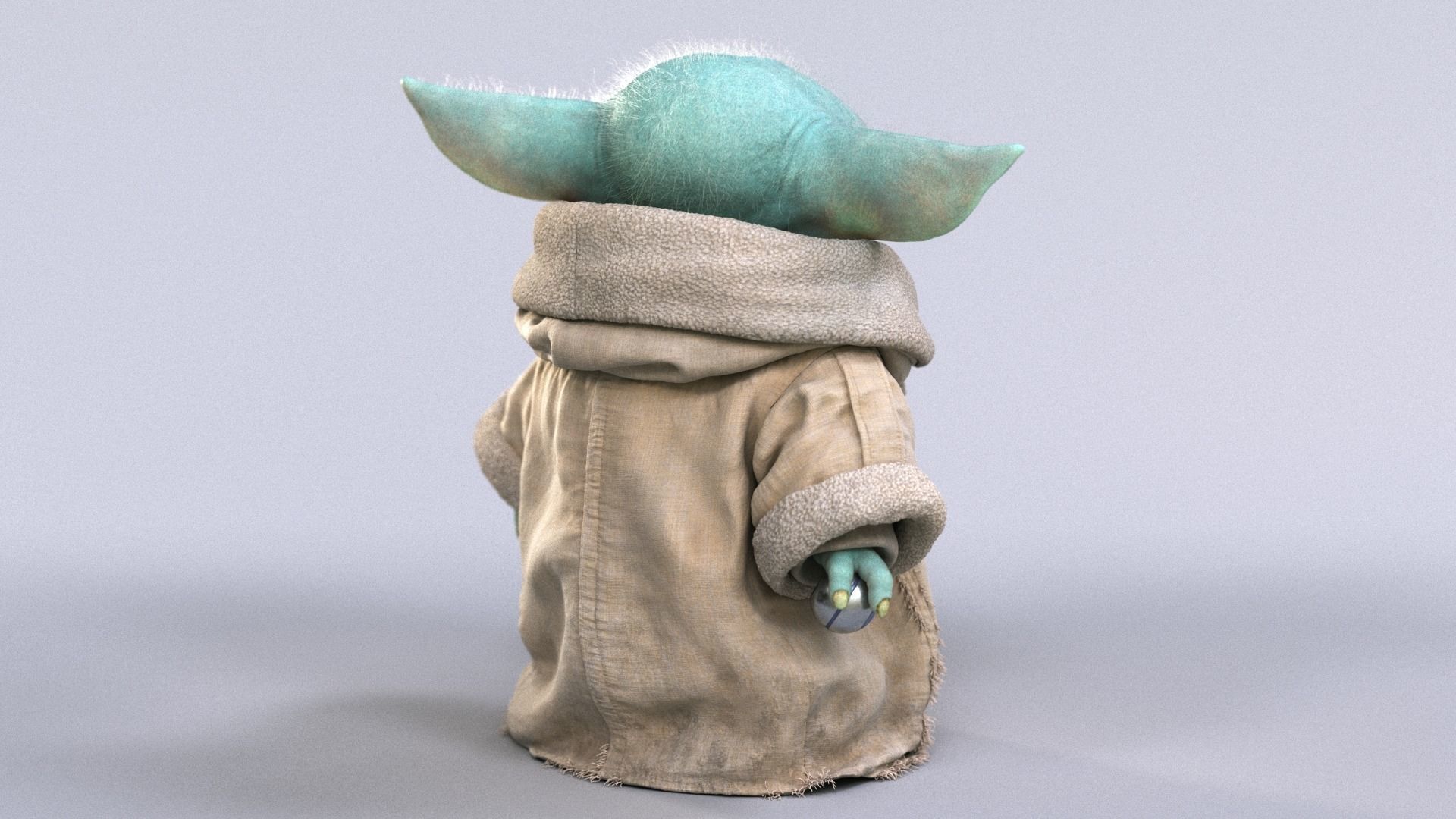Grogu Baby Yoda Film Quality 3D model 3D model_18