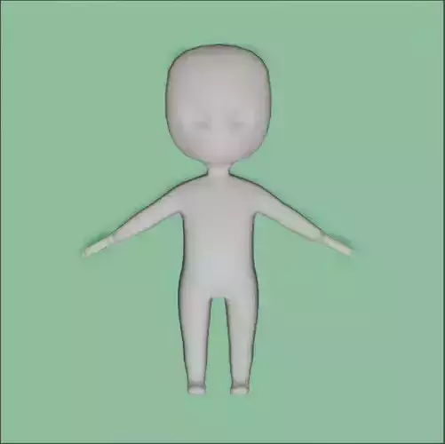Adaptive  low poly chibi