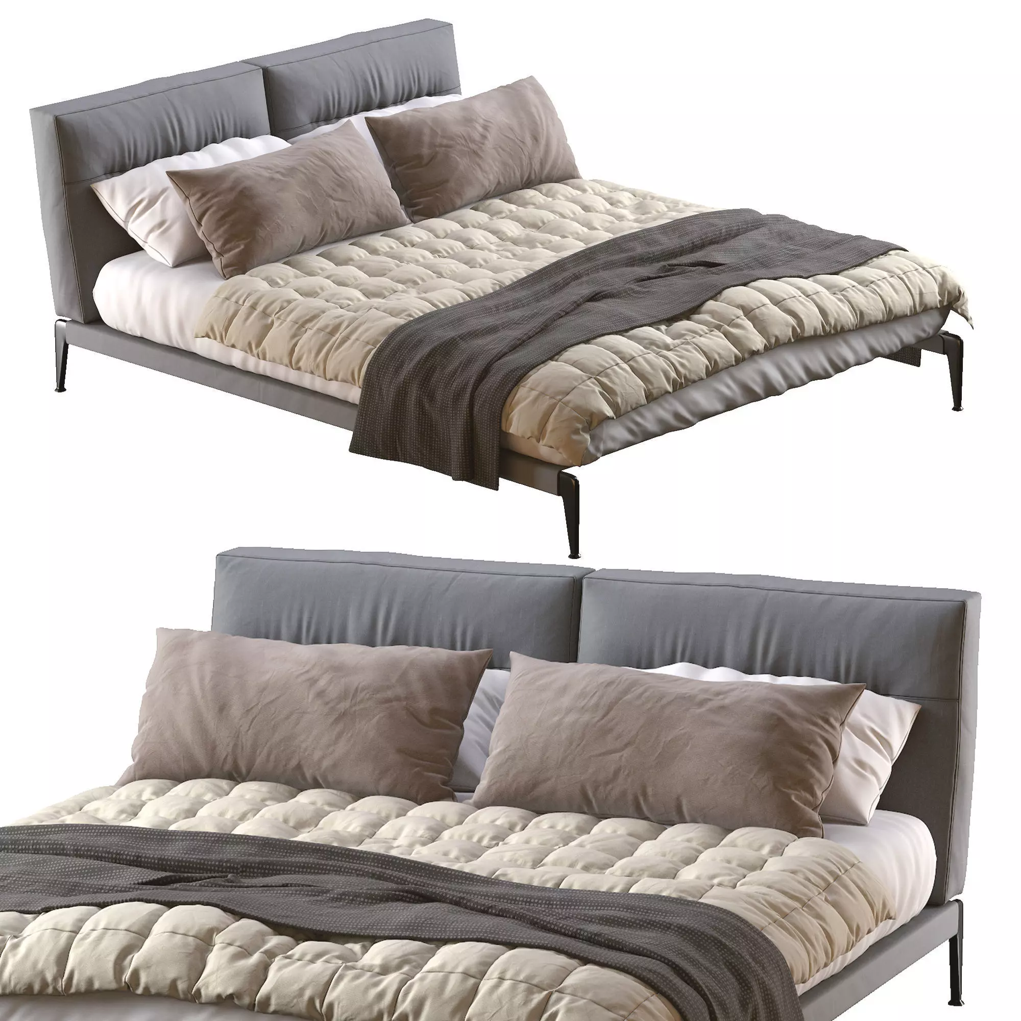 Adda Bed By Flexform 3D model