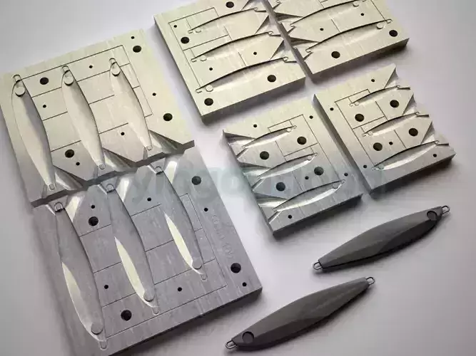 7-100 Gr GunJIG likeness Metal Jig Mold Packs