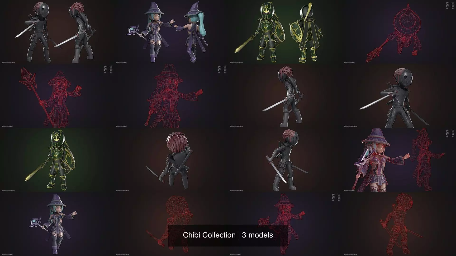 Chibi Collection three characters _1