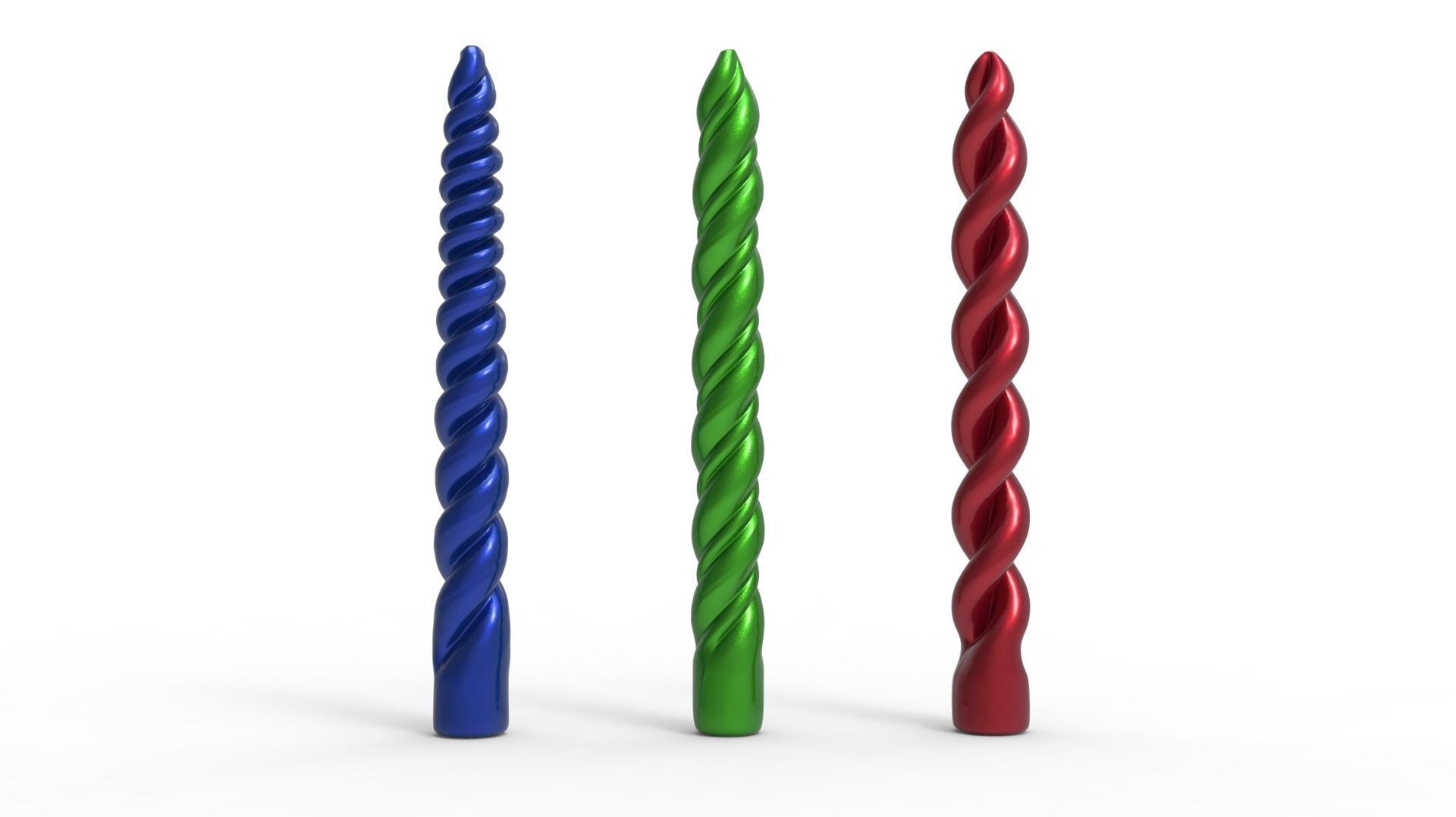 Fancy candles 3D print model_2