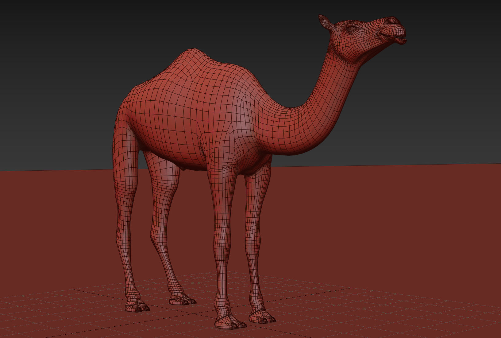 Pro Camel 8K - 3d animated model 3D model_15