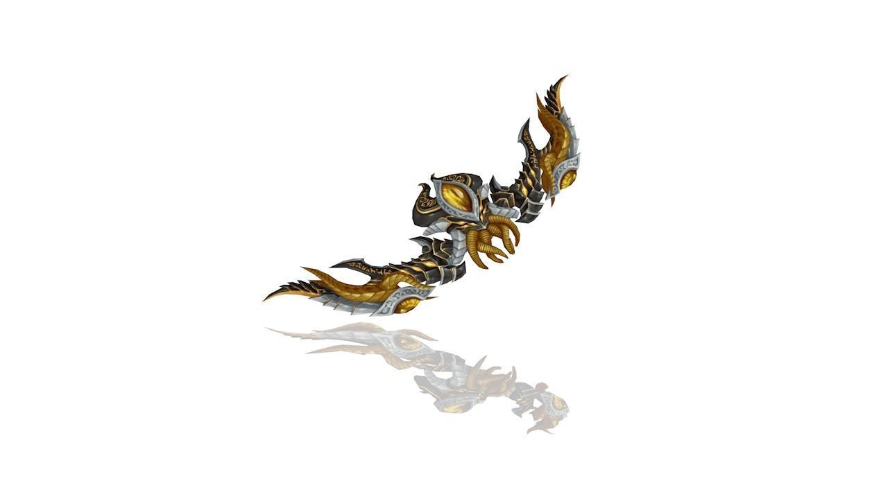 Cursed Bow Low-poly 3D model_2