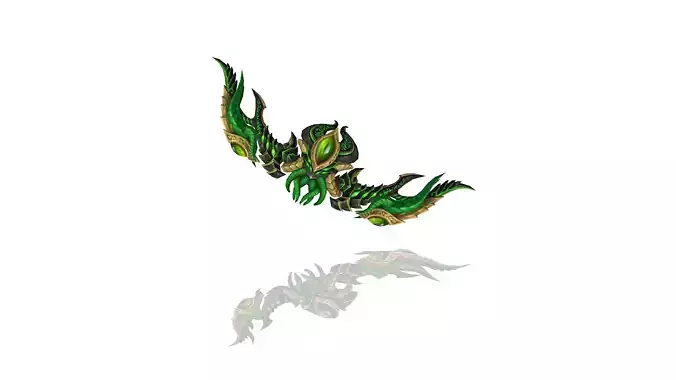 Cursed Bow Low-poly 3D model