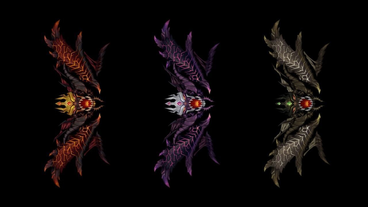 Demon King Bow Low-poly 3D model_1