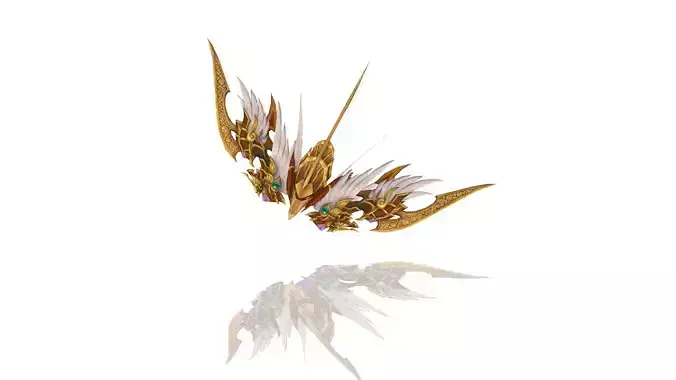 Gryffin Bow Low-poly 3D model