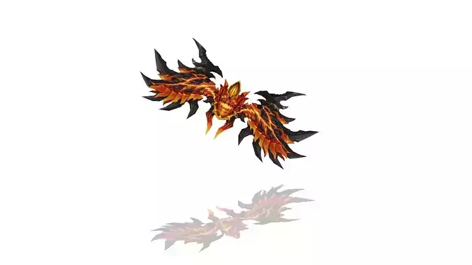Infernal Bow Low-poly 3D model