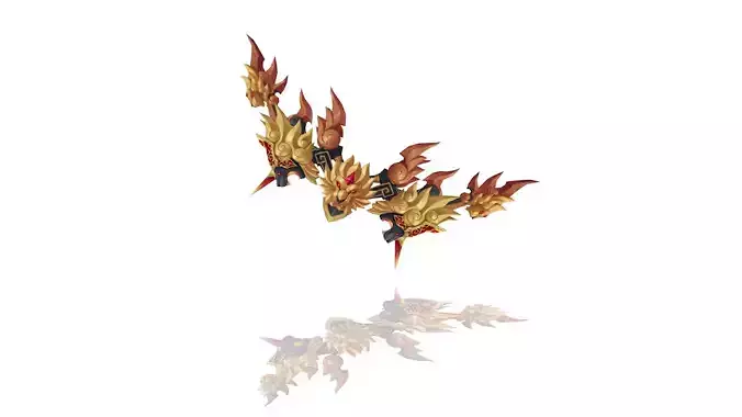 Lion King Bow Low-poly 3D model