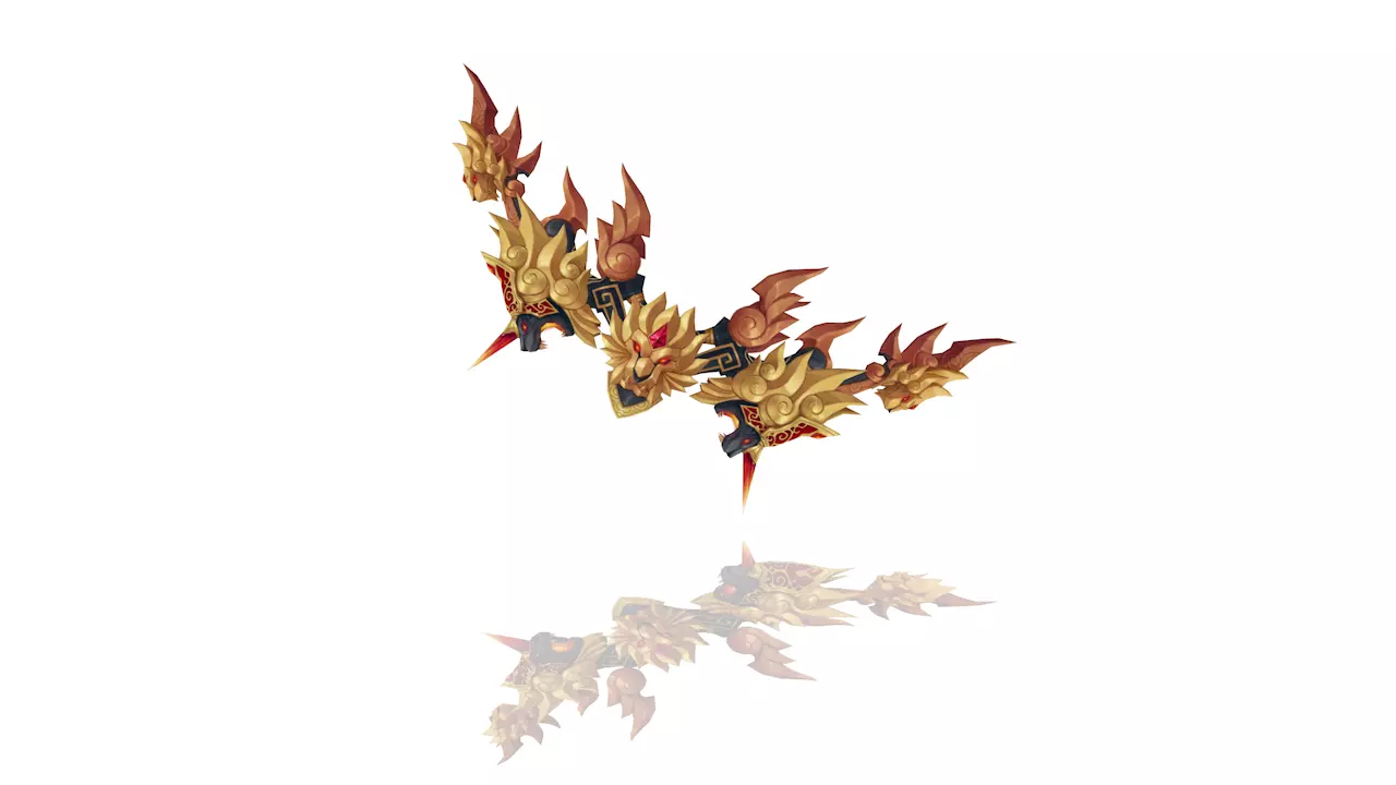 Lion King Bow Low-poly 3D model_0