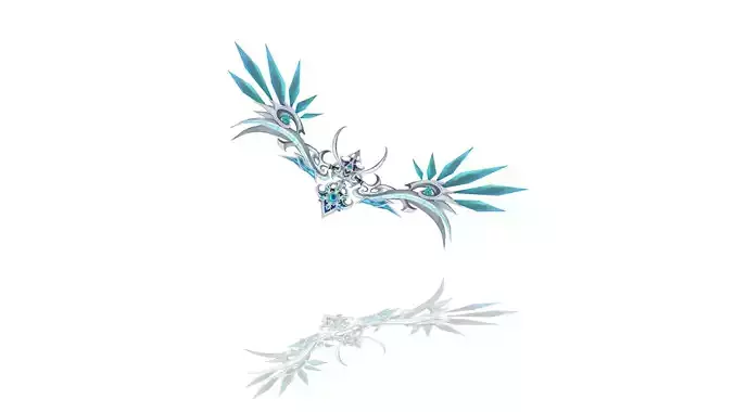 Legendary Bow Low-poly 3D model