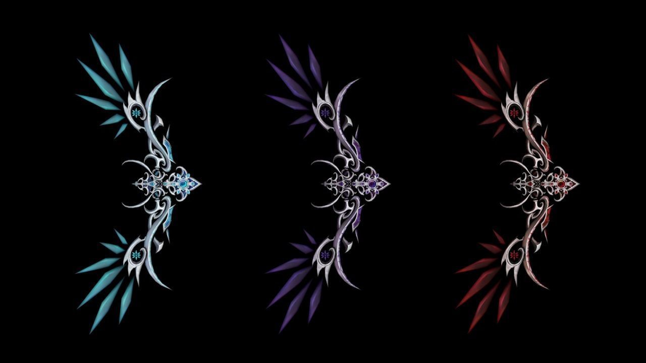 Legendary Bow Low-poly 3D model_1