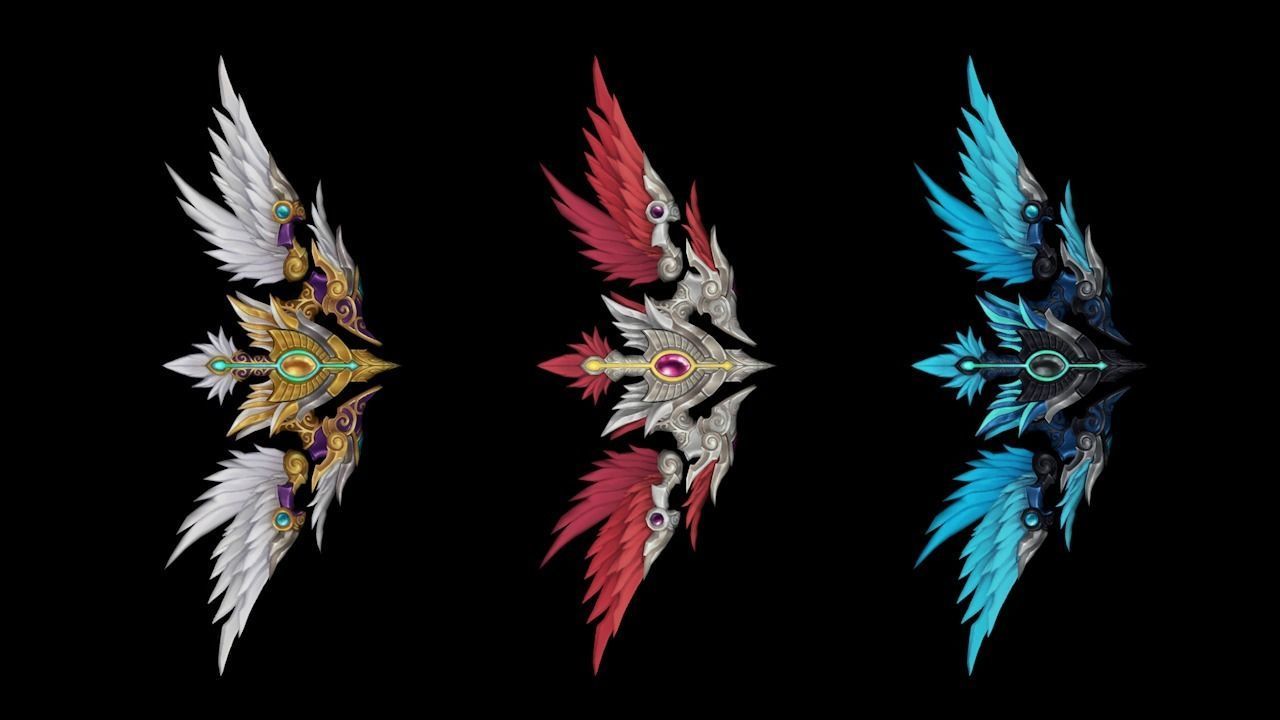 Sacred Bow Low-poly 3D model_1