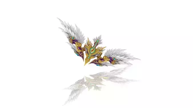 Sacred Bow Low-poly 3D model