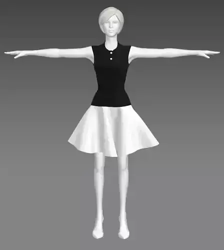 Woman Clothing T-Pose 488
