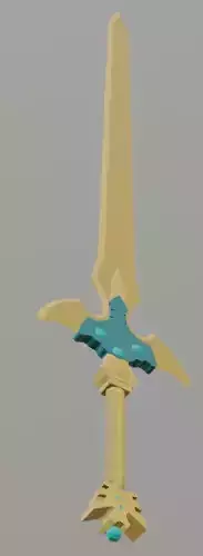 Excalibur from ALO SAO Free low-poly 3D model