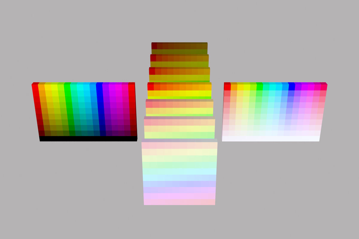 Color palette material color 3D model_2