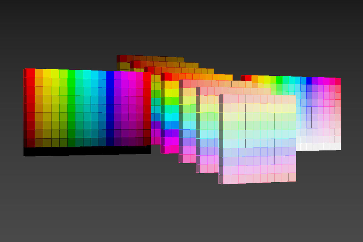 Color palette material color 3D model_4