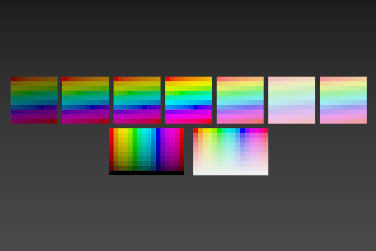 Color palette material color 3D model_8