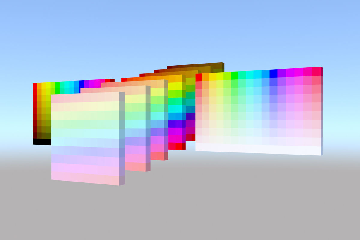 Color palette material color 3D model_1