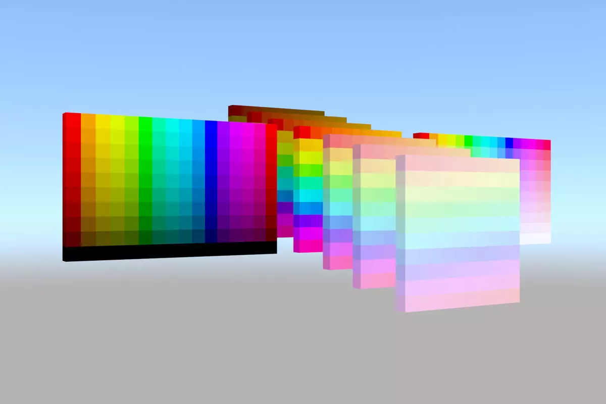 Color palette material color 3D model_0