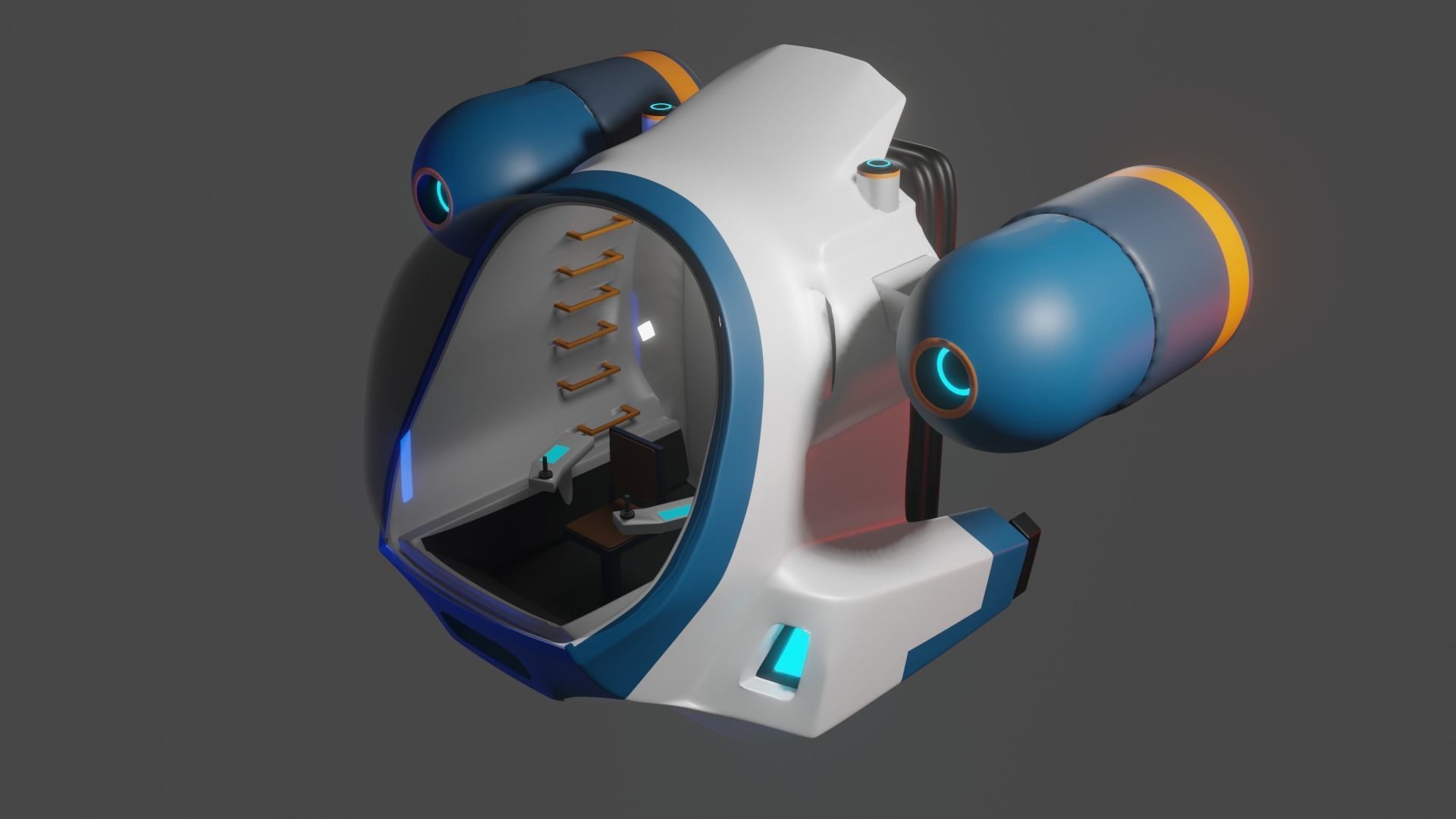 Seatruck Subnautica 3D model_1