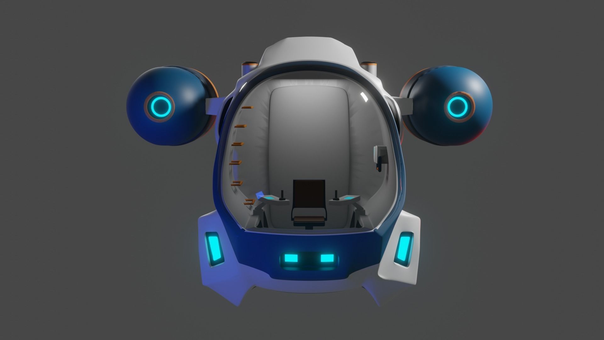 Seatruck Subnautica 3D model_5