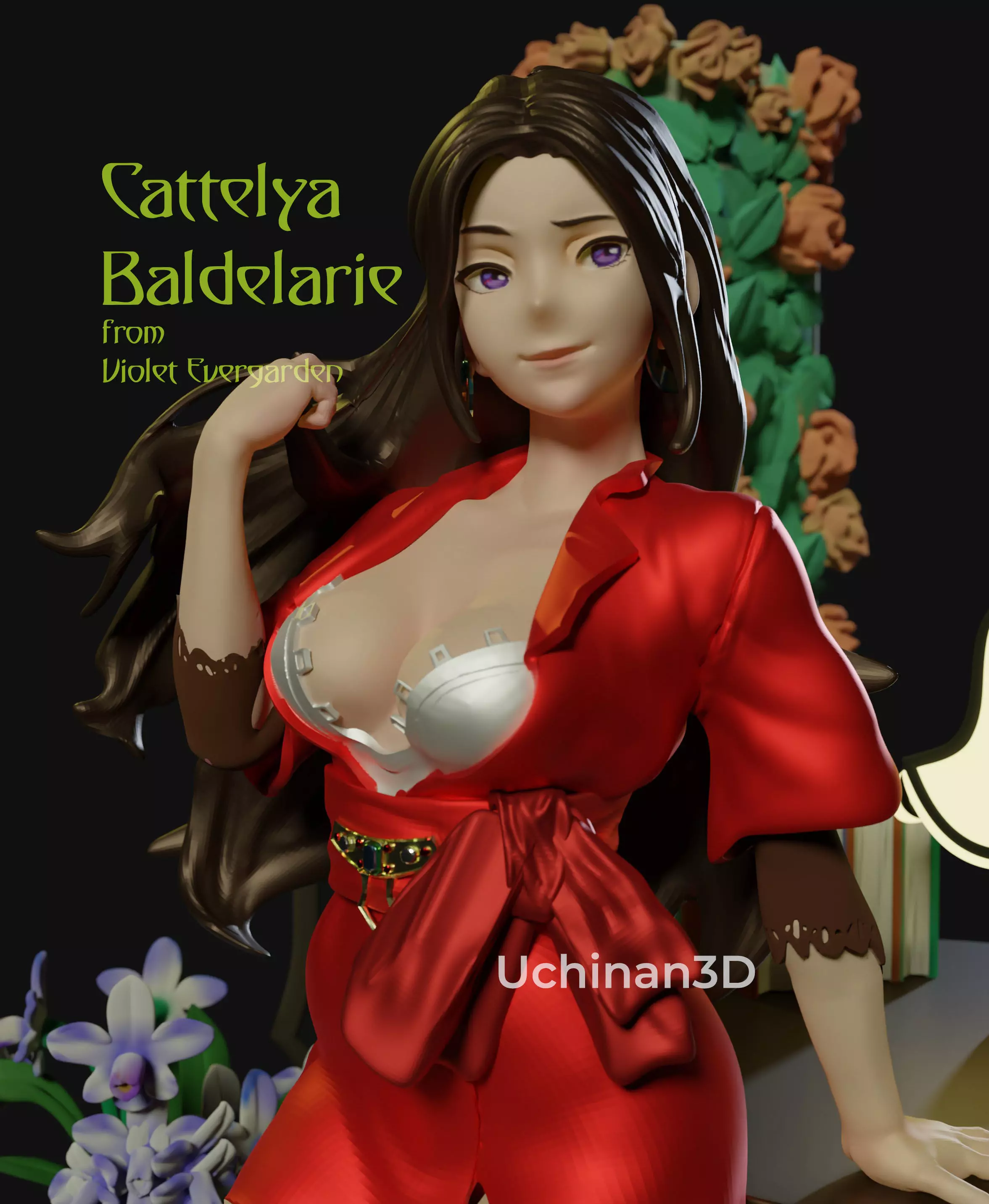 Cattleya Baldelarie anime version 3D print model