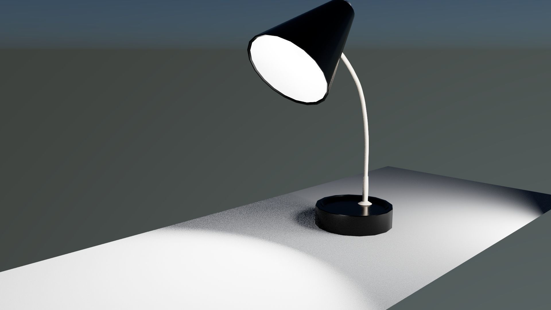 Desk Lamp Low-poly 3D model_3