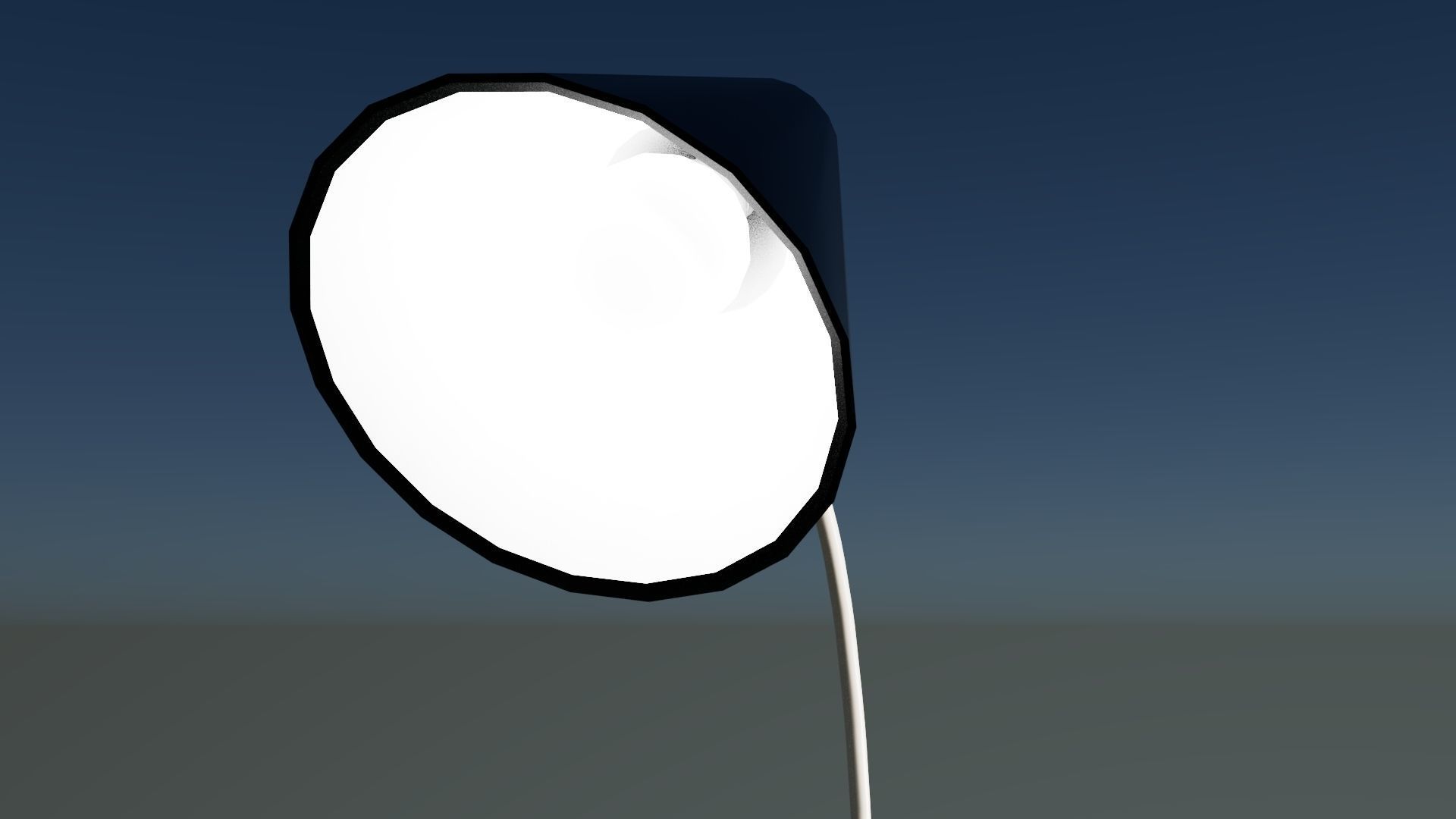 Desk Lamp Low-poly 3D model_2