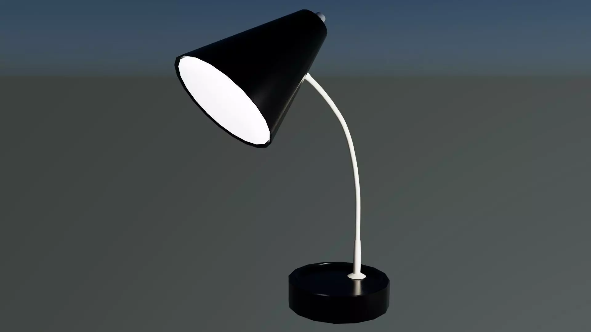 Desk Lamp Low-poly 3D model_0