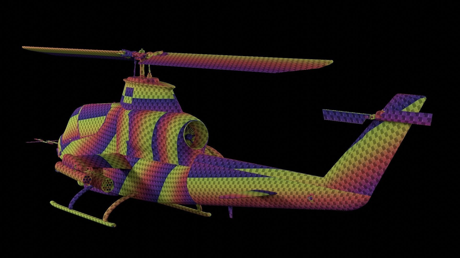 AH-1 - Cobra Attack Helicopter 3D model_25