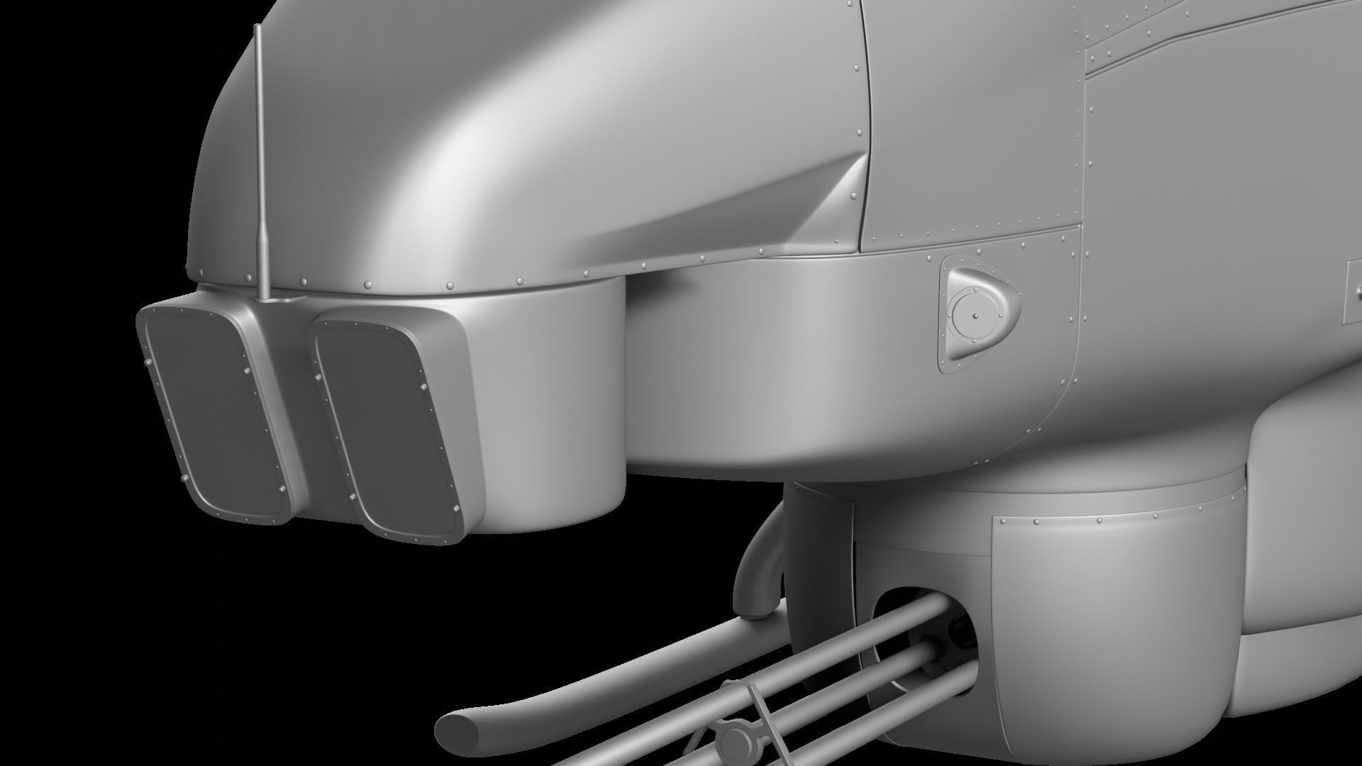 AH-1 - Cobra Attack Helicopter 3D model_17