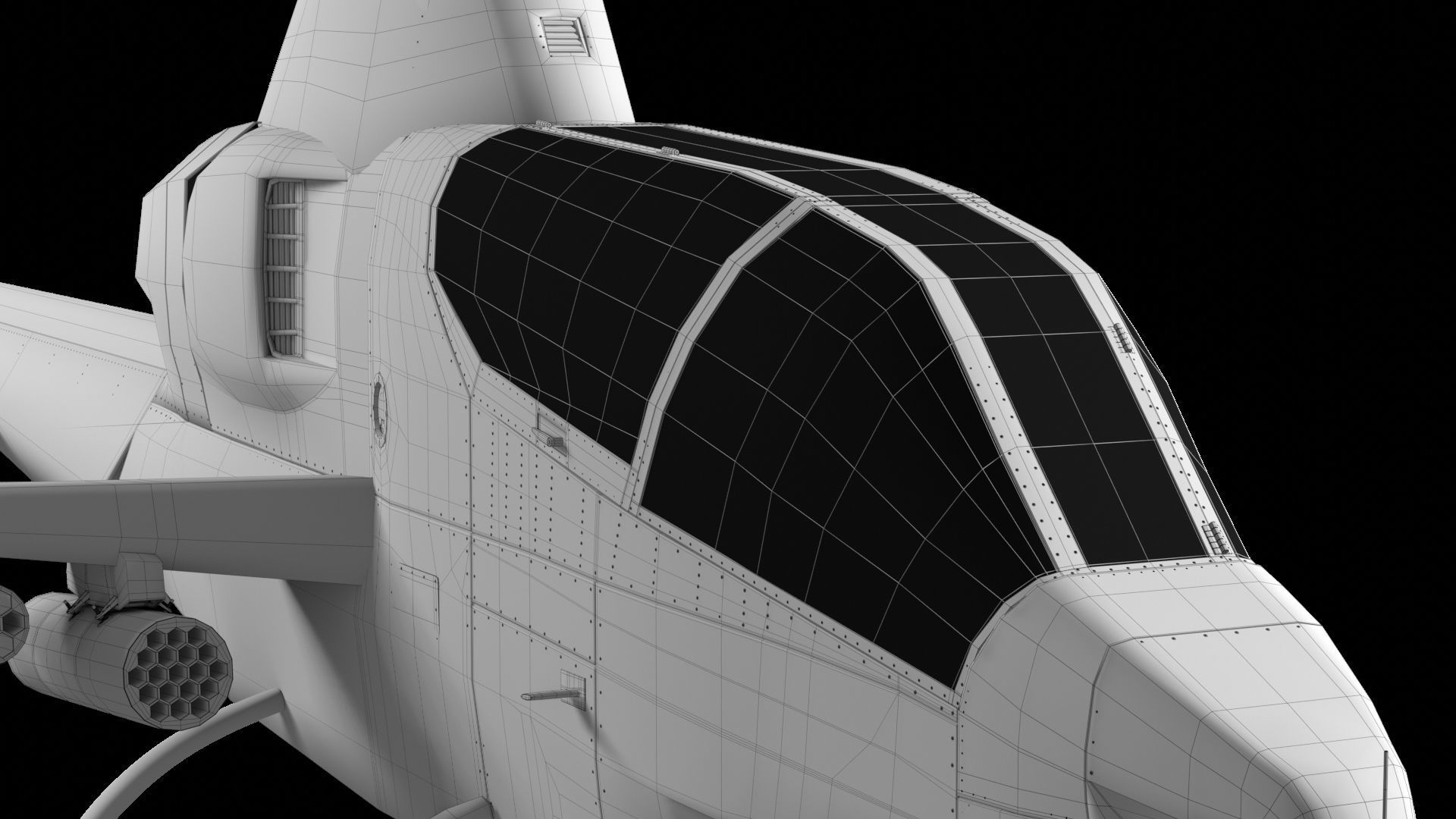 AH-1 - Cobra Attack Helicopter 3D model_61