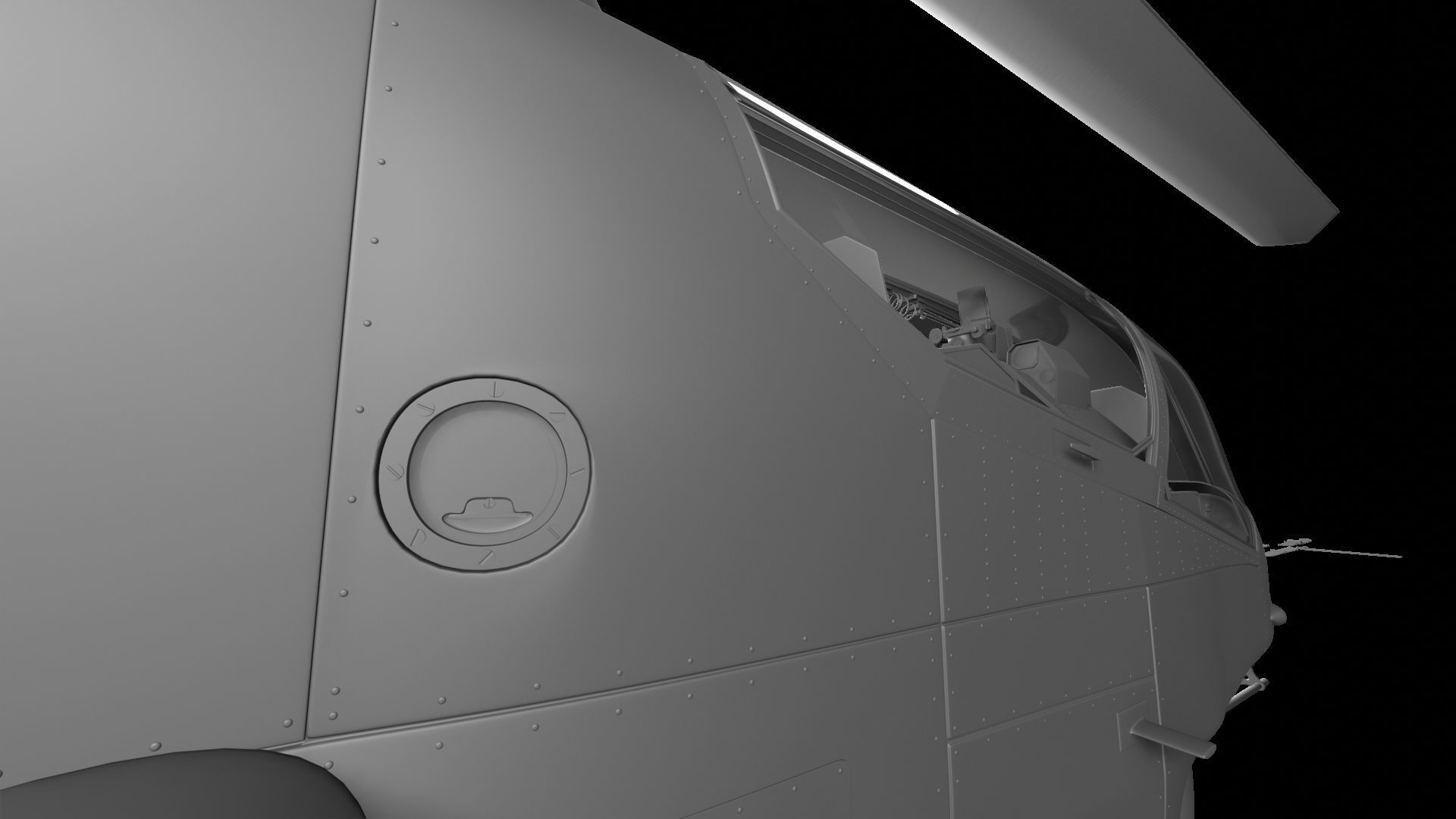 AH-1 - Cobra Attack Helicopter 3D model_11