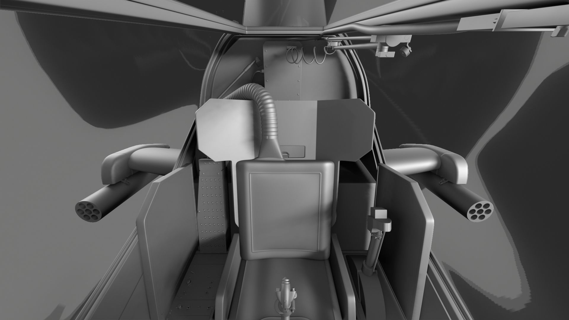 AH-1 - Cobra Attack Helicopter 3D model_6