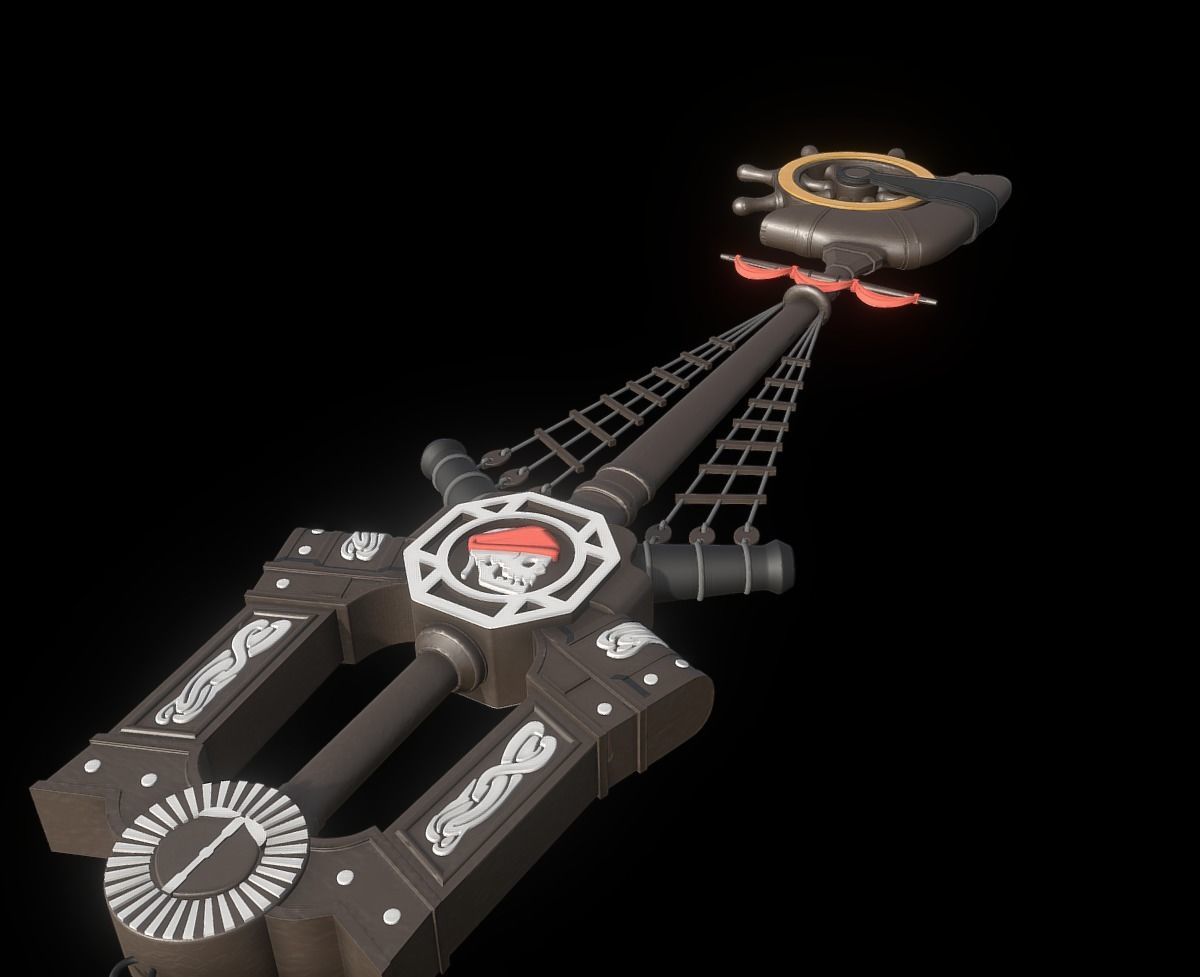 Kingdom Hearts 3 Keyblade Pirates 3D print model_4