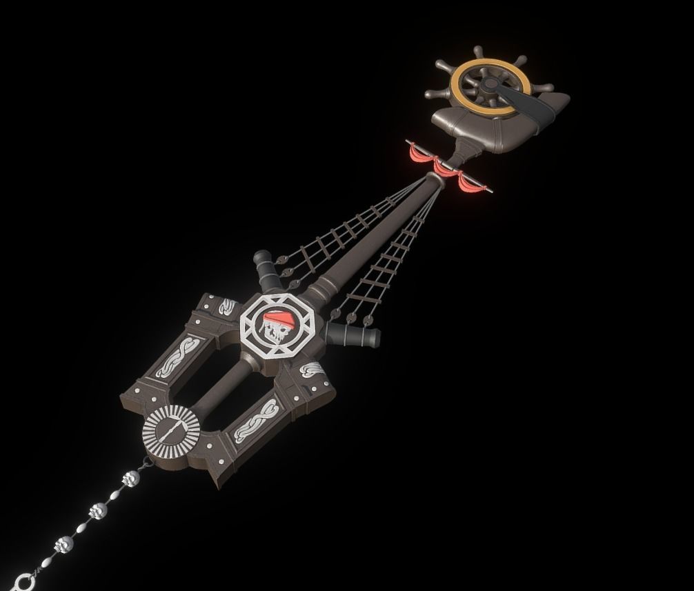 Kingdom Hearts 3 Keyblade Pirates 3D print model_1