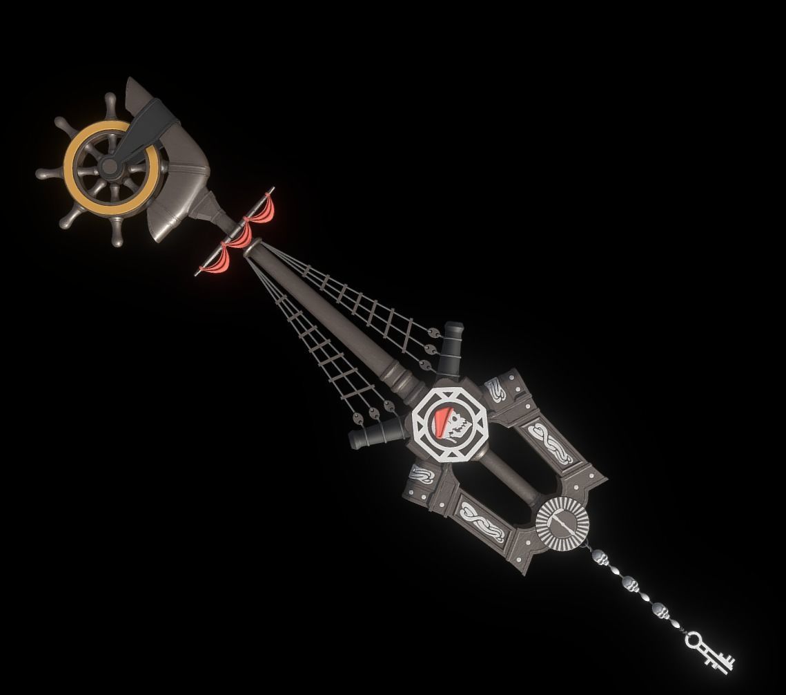 Kingdom Hearts 3 Keyblade Pirates 3D print model_2